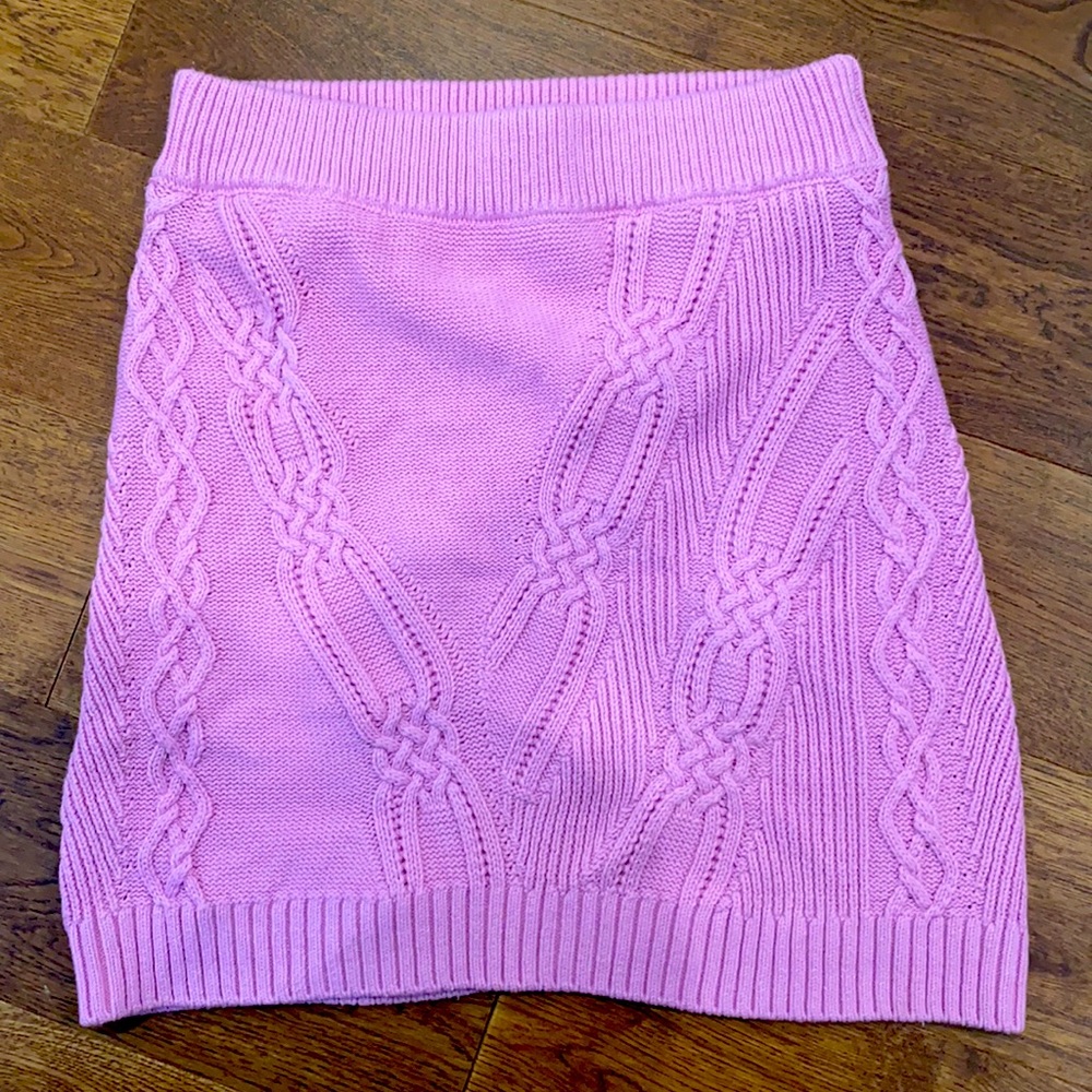Anthropologie knit mini skirt